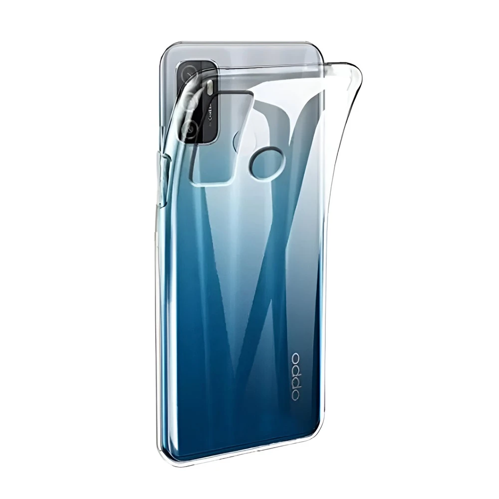 Мягкий tpu чехол helmet case для oppo a53, прозрачный 2