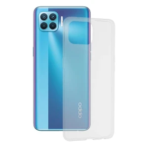 Мягкий tpu чехол helmet case для oppo reno 4 lite, прозрачный