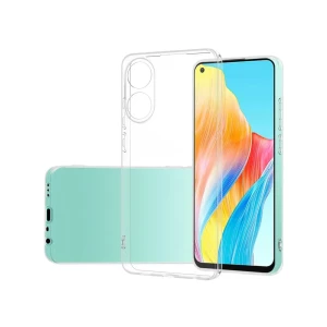 Мягкий tpu чехол helmet case для oppo a78 4g, прозрачный