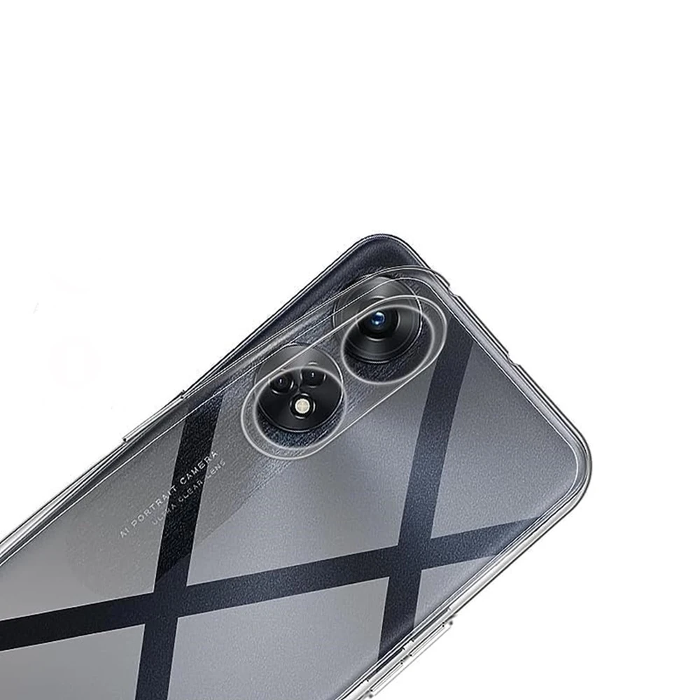 Helmet case tpu soft oppo reno 8t 4g, clear 3
