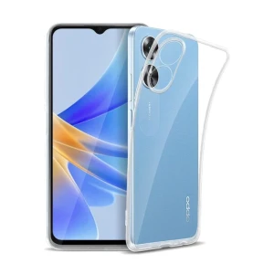 Мягкий tpu чехол helmet case для oppo a17, прозрачный