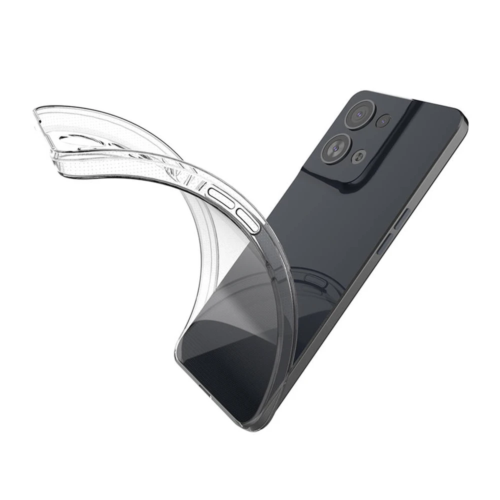 Мягкий tpu чехол helmet case для oppo reno 8 pro, прозрачный 3