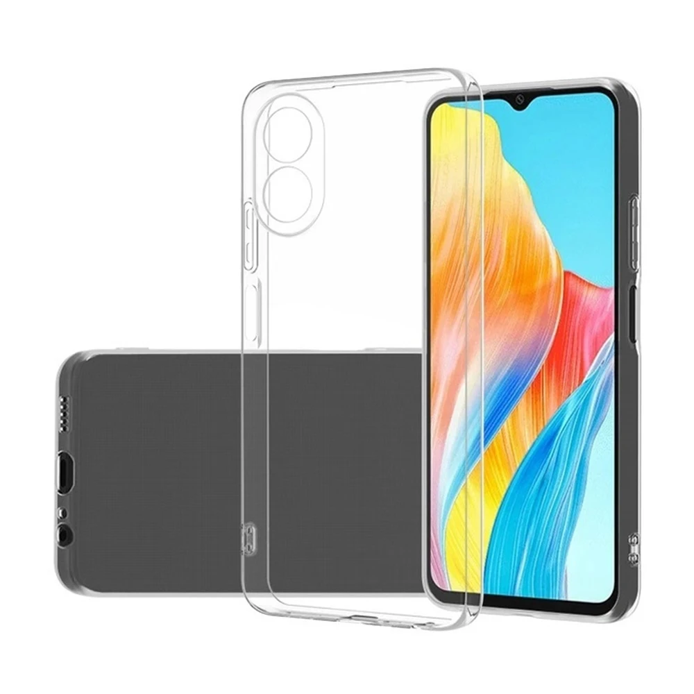 Helmet case tpu soft oppo a38, clear 2