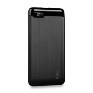 Ttec powerbank 20.000 mah 20w powerslim lcd pd usb-c input/output, black