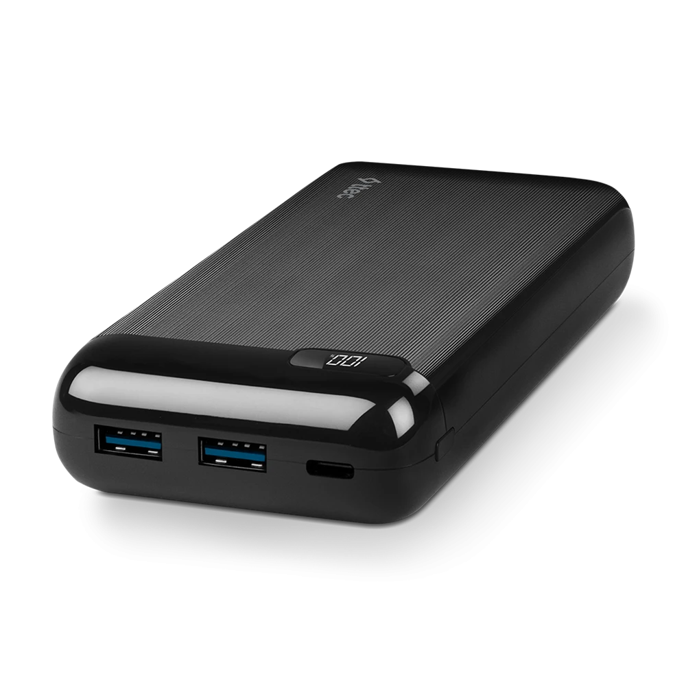 Ttec powerbank 20.000 mah 20w powerslim lcd pd usb-c input/output, black 2