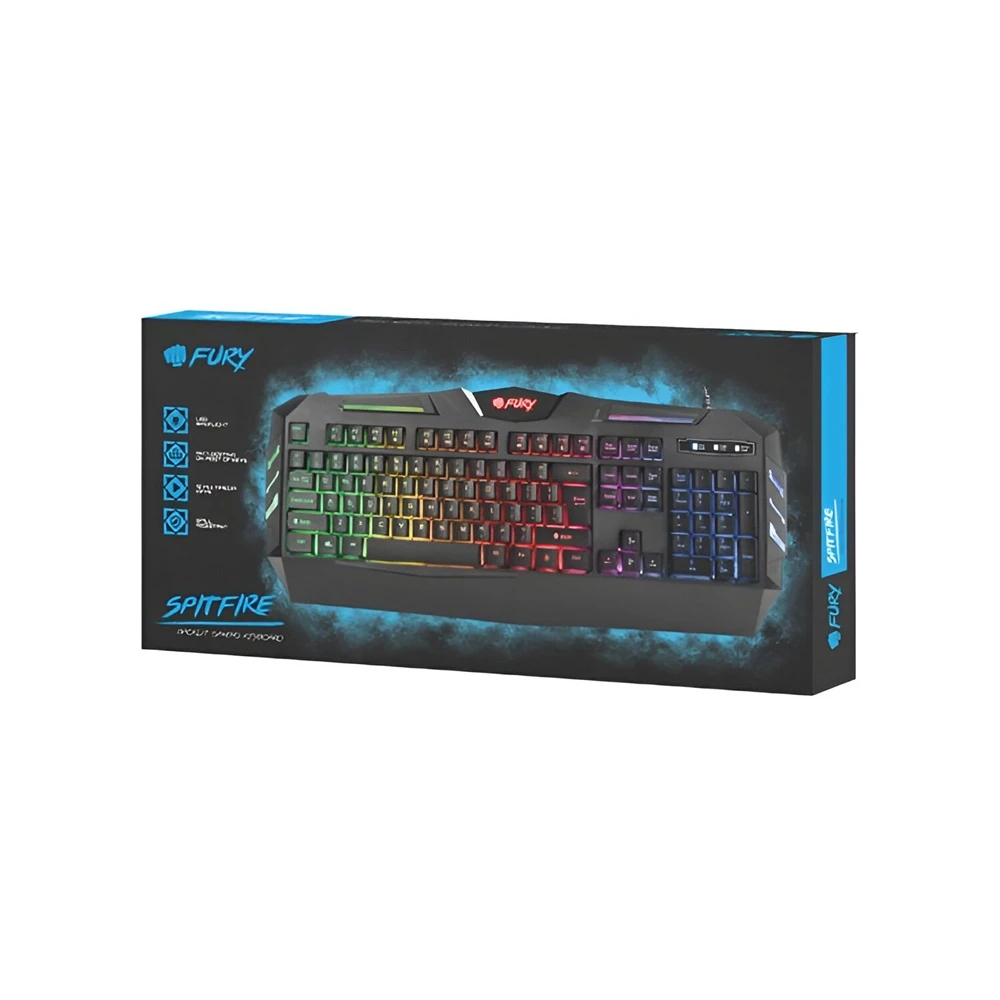 Fury keyboard spitfire, us layout, with backlight 3
