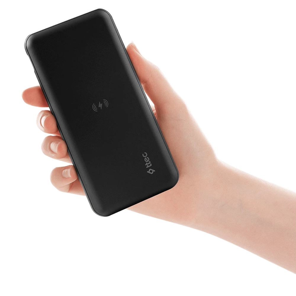 Ttec powerbank 10.000mah slim pro w wireless, черный 3