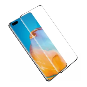 Защитное стекло diamond glass 4d для huawei p40 pro, черное Thumbnail 2