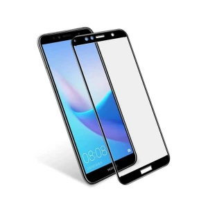 Защитное стекло full coverage 2.5d для huawei y6 2018, прозрачное