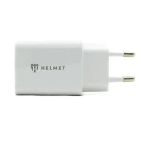 Сетевое зарядное устройство helmet 2xusb 2.4a, белое