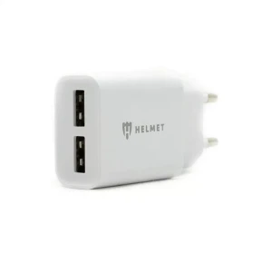 Helmet wall charger 2xusb 2.4a, white Thumbnail 2