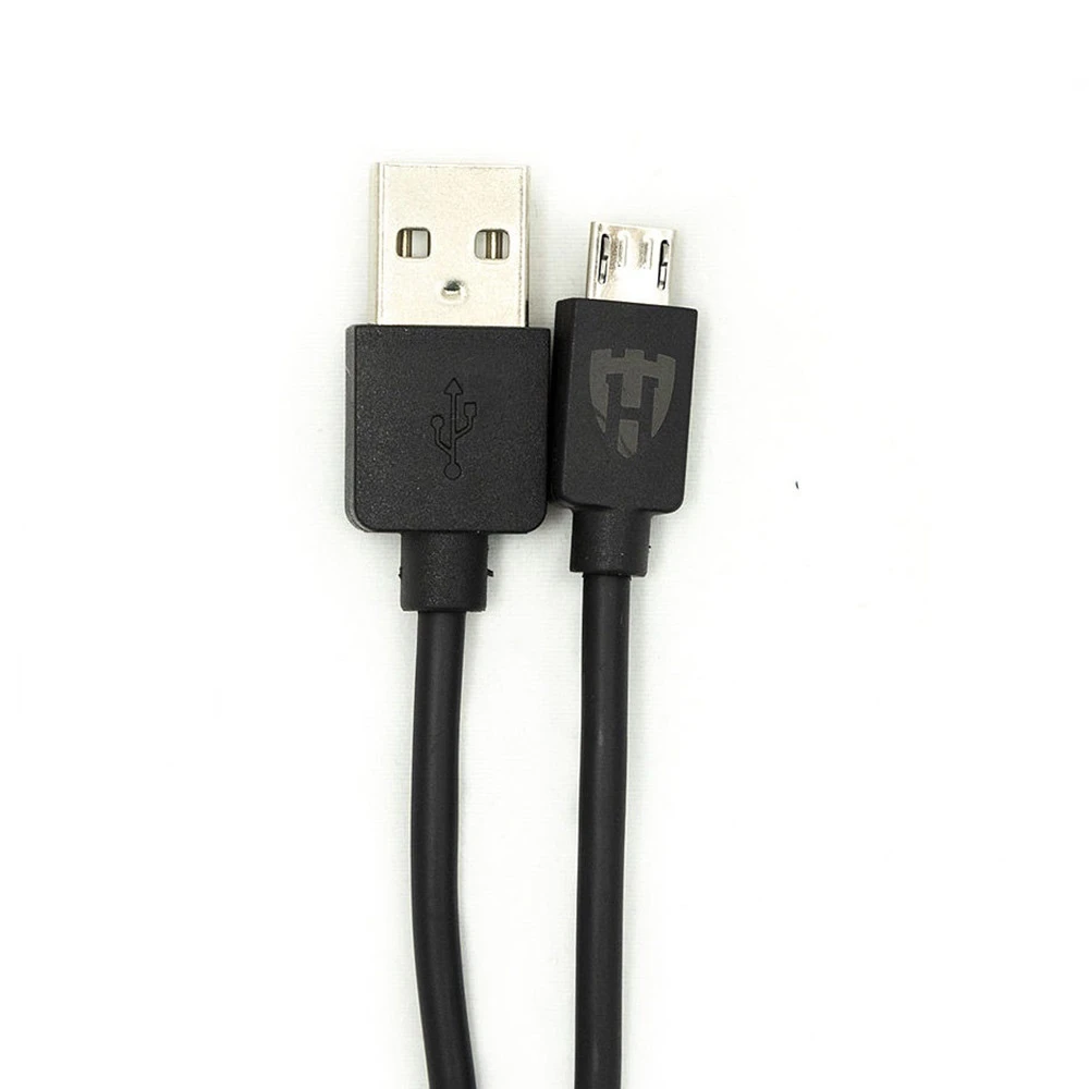 Helmet wall charger with cable usb to micro-usb 2xusb 2.4a, black	 3