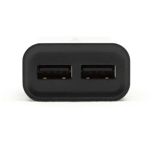 Helmet wall charger with cable usb to micro-usb 2xusb 2.4a, black	 Thumbnail 2