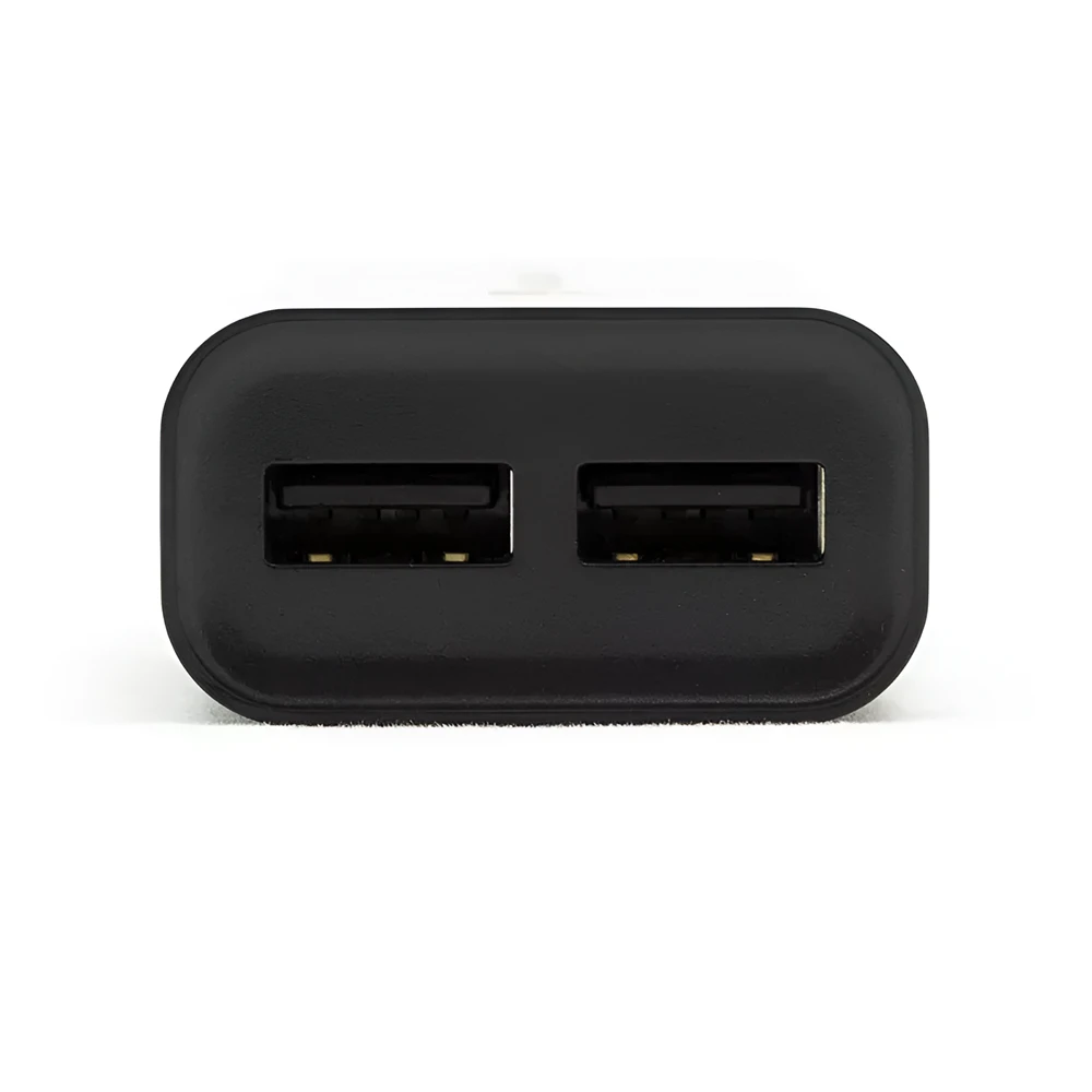 Helmet wall charger with cable usb to lightning 2xusb 2.4a, black	 3