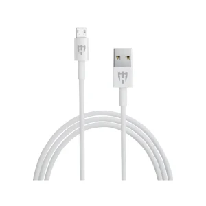 Helmet wall charger with cable usb to micro-usb 2xusb 2.4a, white	 Thumbnail 2
