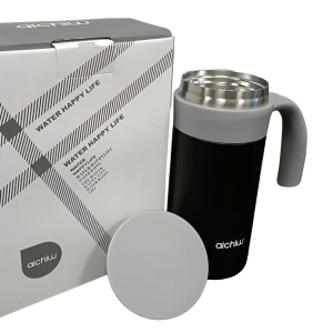 Aichiw thermos mug with infuse system ai-ds13 400 ml, black