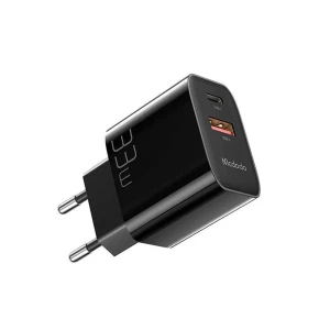 Mcdodo настенное зарядное устройство 1xusb 1xtype-c с кабелем type-c to type-c 33w, черное