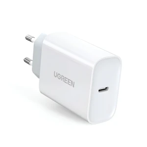 Ugreen сетевое зарядное устройство 1*type-c 3a 30w qc4.0, белое