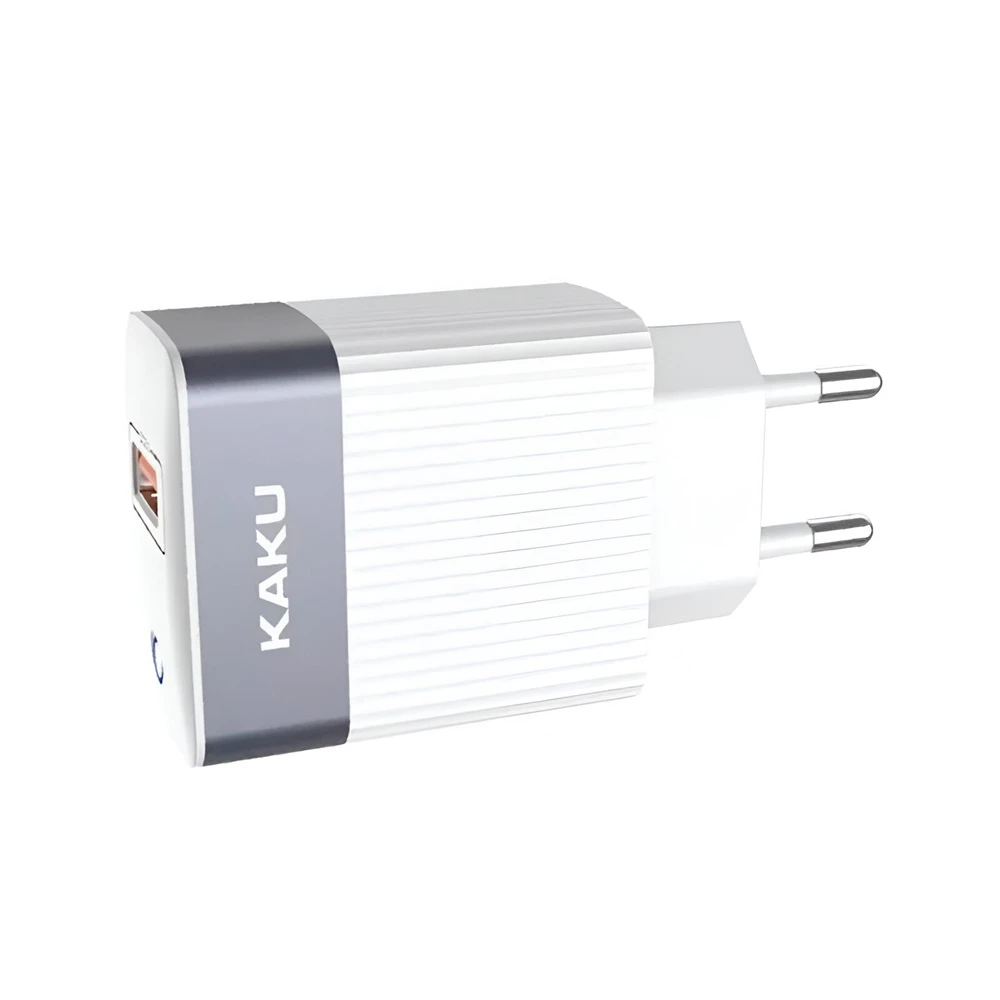 Ksiga wall charger with cable usb to micro-usb 18w ksc-369 baize, white 2