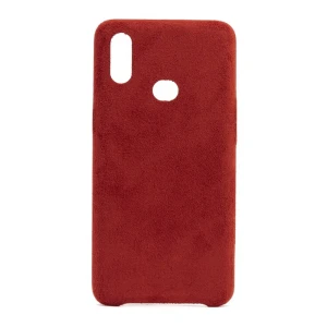 Чехол-накладка alcantara для xiaomi redmi 7, красный