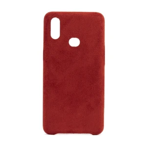 Чехол alcantara для xiaomi redmi note 7, красный