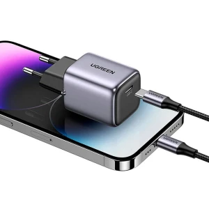 Ugreen nexode gan charger mini pd 20w, space grey Thumbnail 2
