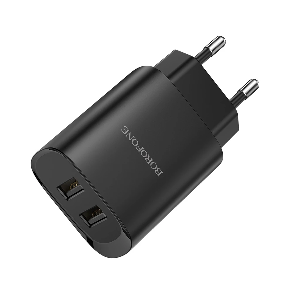 Borofone wall charger 2xusb 2.1a bn2 (eu), black 3