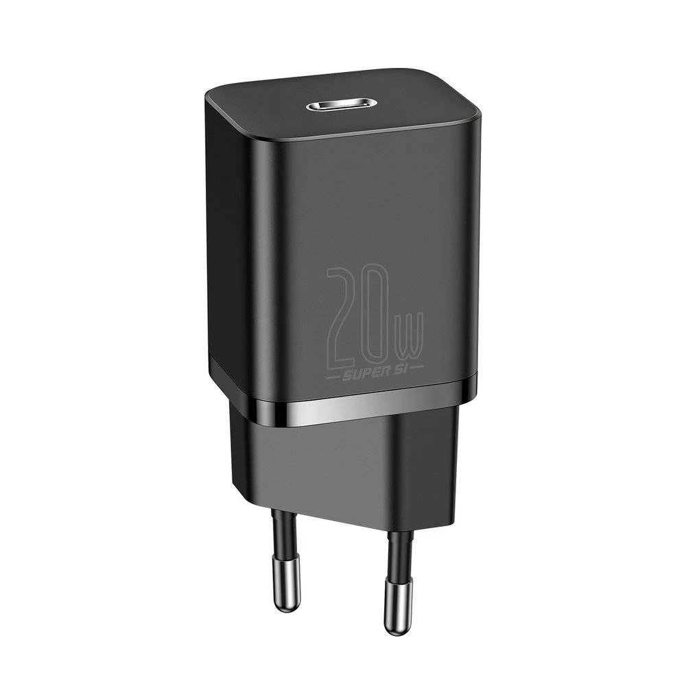Baseus super si quick charger type-c pd3.0 20w （with baseus cable type-c to lightning 1m）,black 2