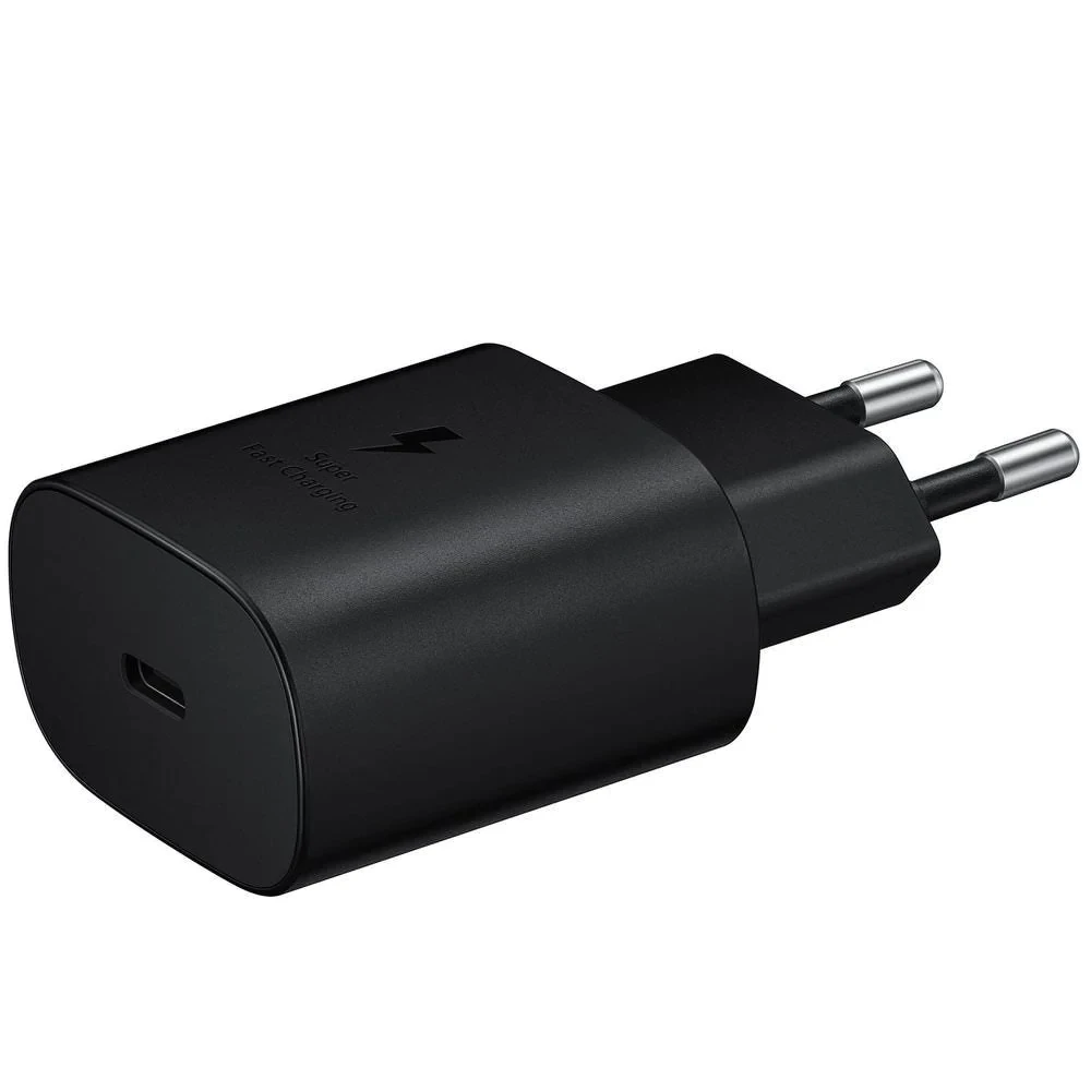 Samsung wall charger 1xtype-c super fast charging 25w (w/o cable), black 3