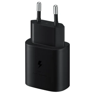 Сетевое зарядное устройство samsung 1xtype-c super fast charging 25w (без кабеля), черное