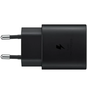 Samsung wall charger 1xtype-c super fast charging 25w (w/o cable), black Thumbnail 2