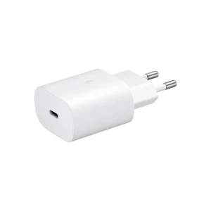 Сетевое зарядное устройство samsung 1xtype-c super fast charging 25w (без кабеля), белое