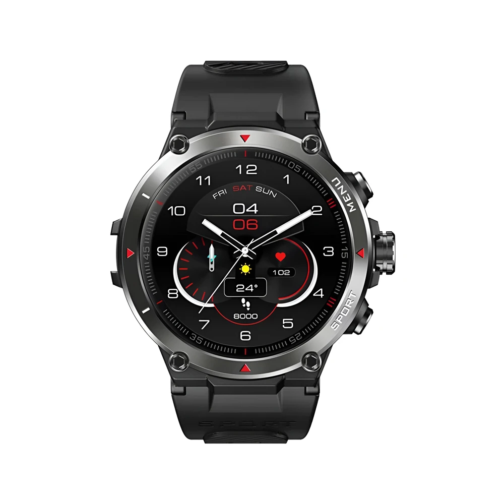 Zeblaze smart watch stratos 2, gps, amoled дисплей, 5 atm (50 м), meteorite black 2