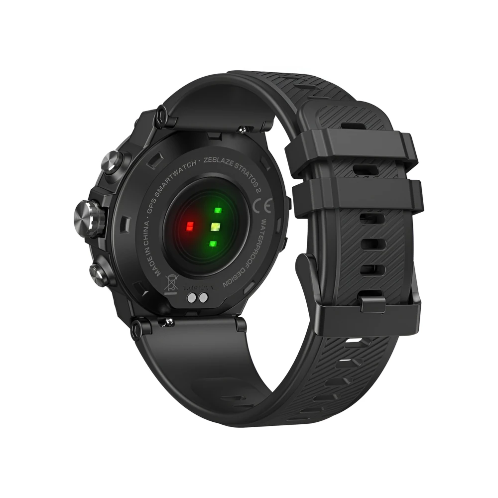 Zeblaze smart watch stratos 2, gps, amoled дисплей, 5 atm (50 м), meteorite black 3