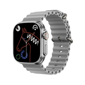 Умные часы charome smart watch hd call t8 ultra, серебристые