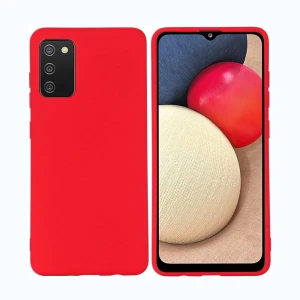 Helmet case liquid silicone samsung a41, red