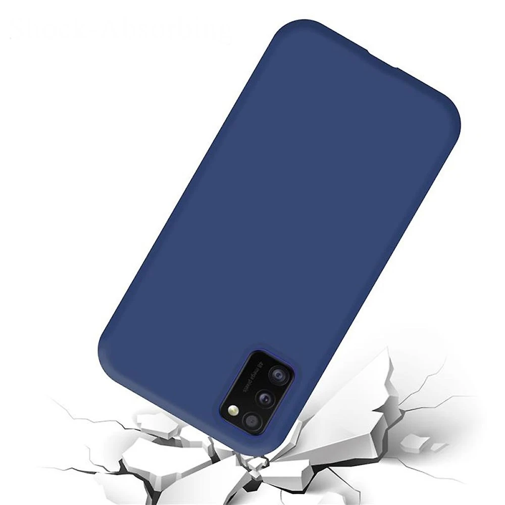 Helmet case liquid silicone samsung a41, blue 2