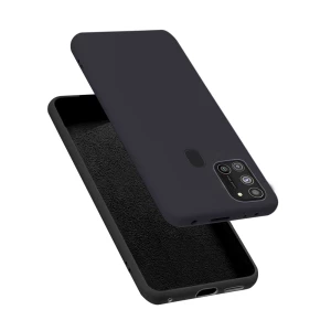 Чехол helmet liquid silicone для samsung a21s, черный Thumbnail 2