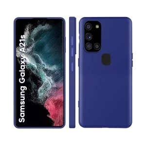 Чехол liquid silicone для samsung a21s, синий Thumbnail 2