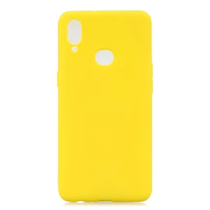 Helmet case liquid silicone samsung a10s, yellow
