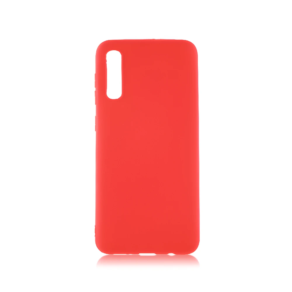 Чехол liquid silicone для samsung a30s, красный 2