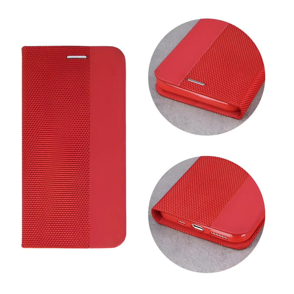 Helmet case shell flip nylon samsung a31, red 3