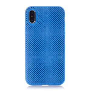 Чехол helmet liquid silicone grid для samsung a10, синий