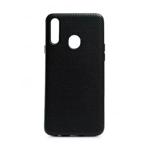 Helmet case liquid silicone grid samsung a20s, black