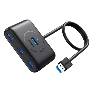 Ugreen hub 4in1 usb 3.0 with type-c adapter to 4*usb 3.0 1m cr113, black