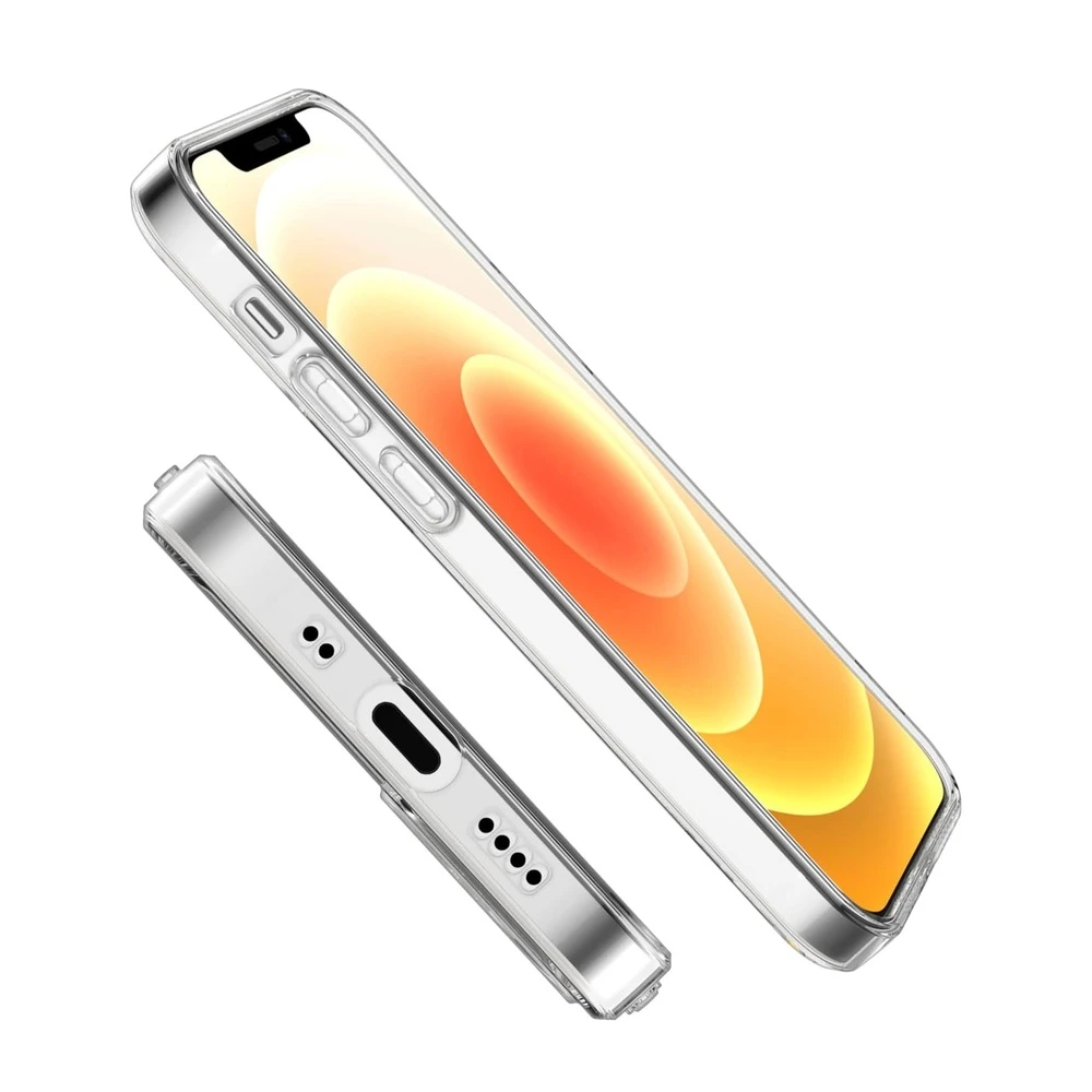 Helmet case tpu soft iphone 12, clear 3