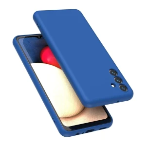 Чехол liquid silicone для samsung a14, синий