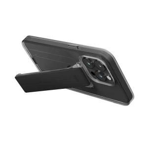 Uniq case for iphone 15 pro max heldro mount with stand, smoke Thumbnail 3