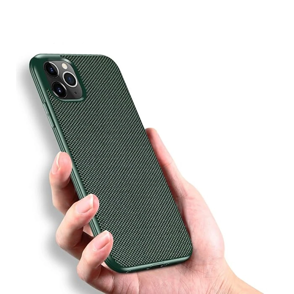 Helmet case tpu nylon series iphone 11 pro, green 2