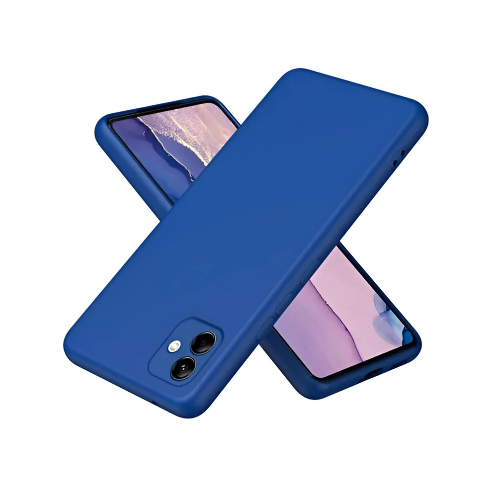 Helmet case liquid silicone samsung a04e, blue 2